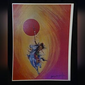 “Coming Forth” by Johnny Tiger Jr. – Double Signed Print – $250